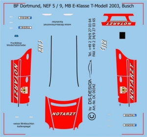 BF Dortmund, NEF 5-9, MB E-Klasse T-Modell 2003, Busch